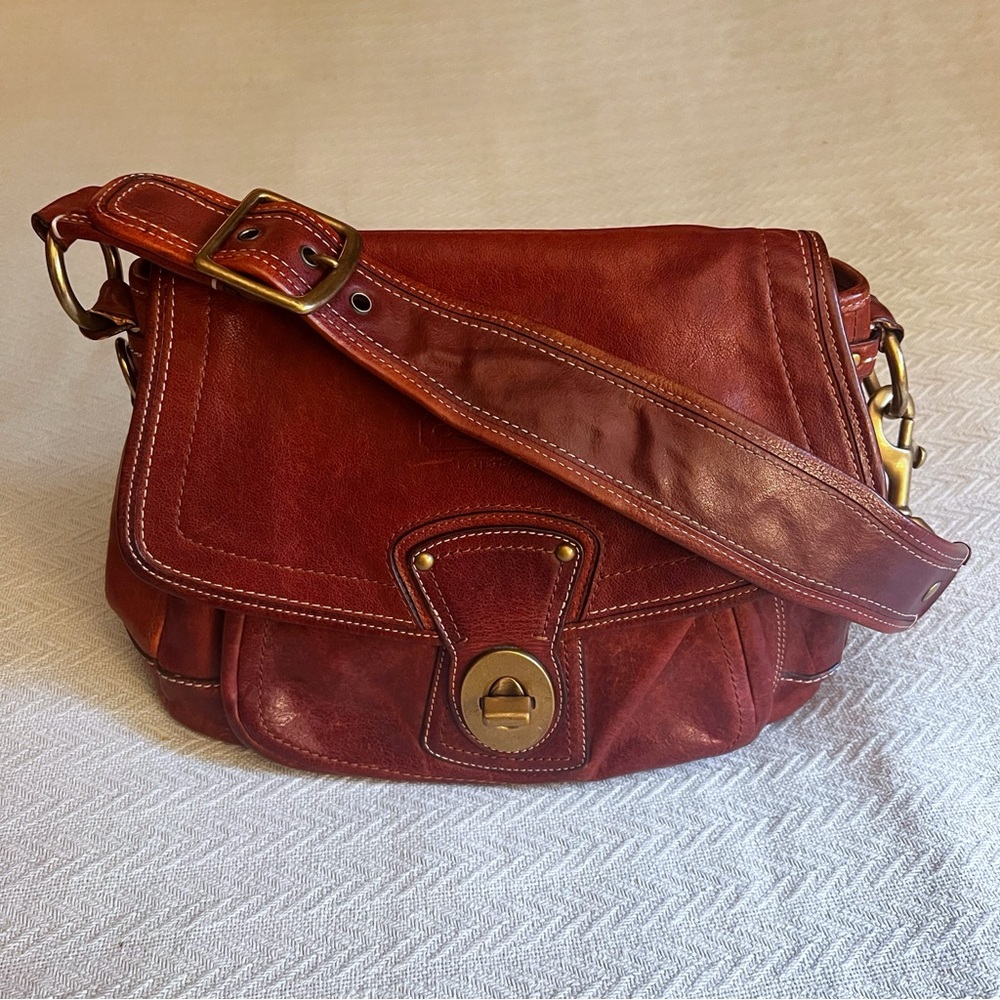 COACH- Ali Shoulder Bag in Whiskey- 65th Anniversary Legacy Collection Y2K